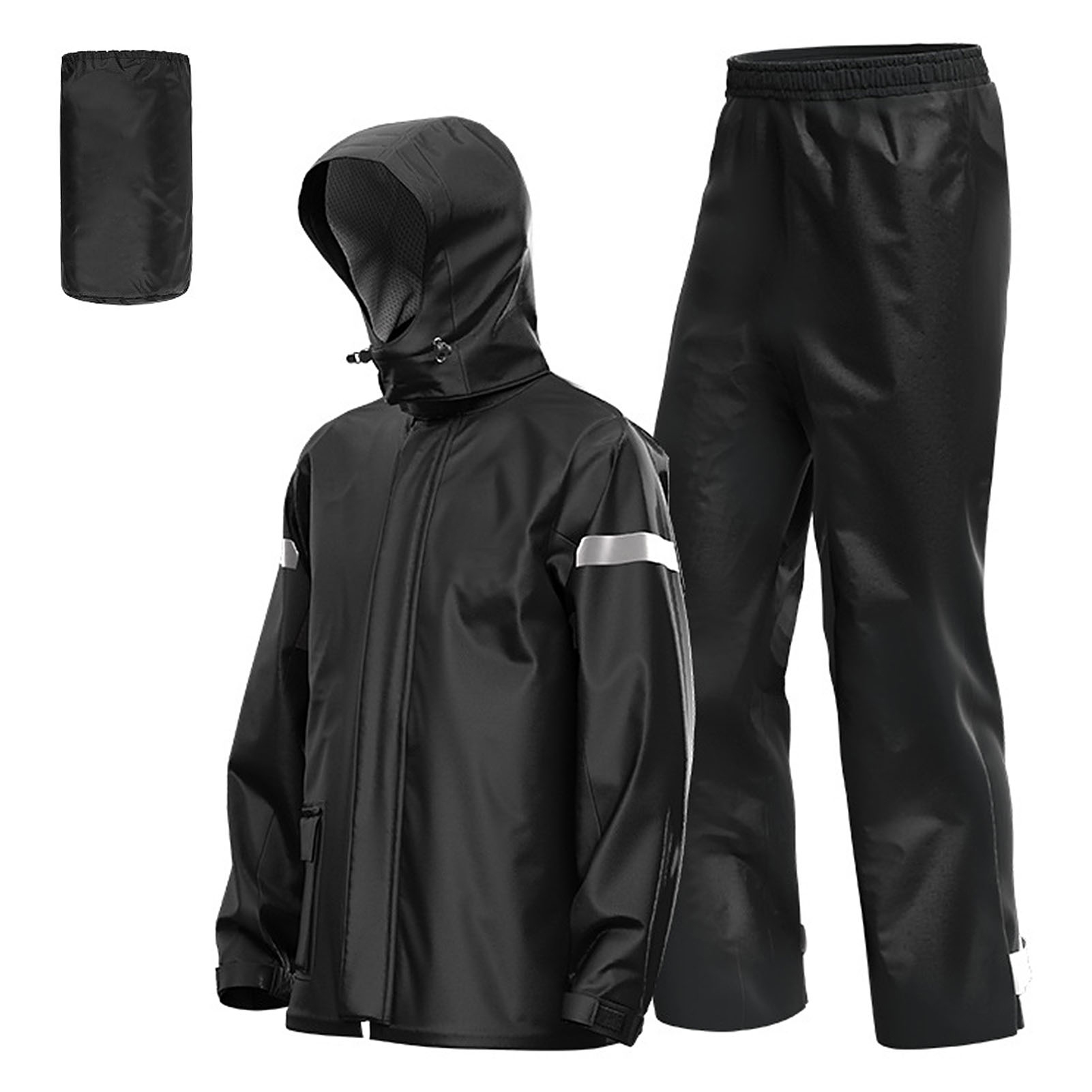 Motorcycle Gear Jacket And Pants - Мужской мотоциклетный дождевик: светоотражающая водонепроницаемая куртка