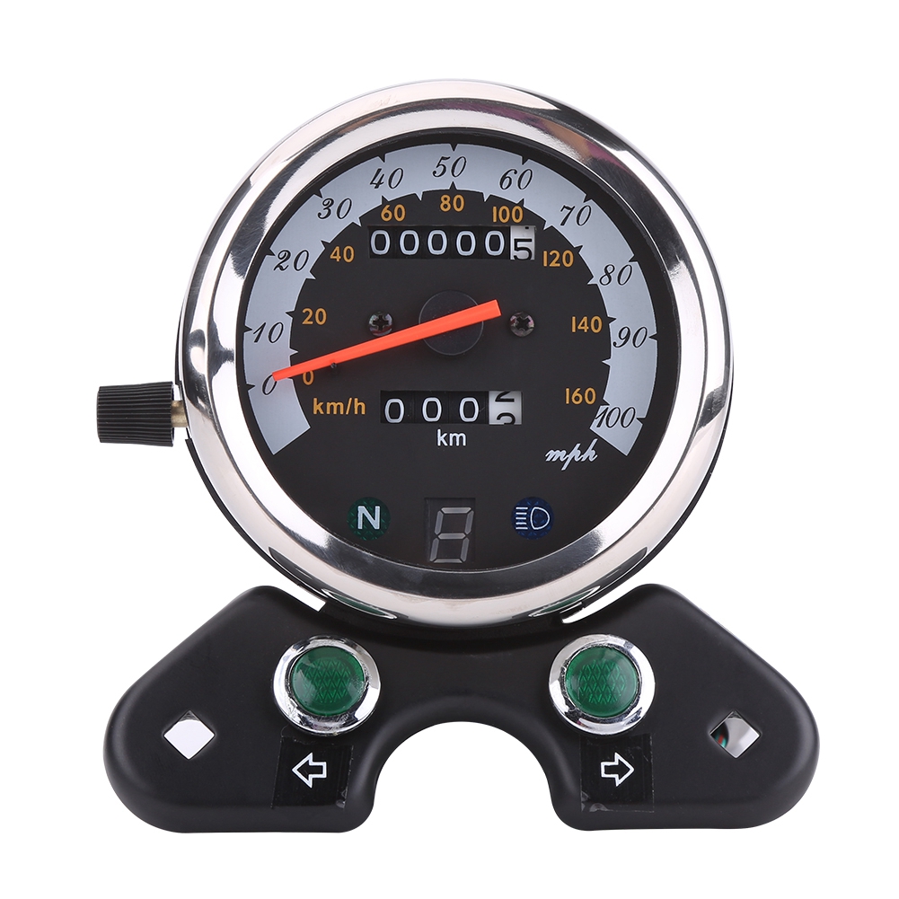 Motorcycle Gear Display - Универсальный мотоцикл двойной одометр спидометр шестеренка