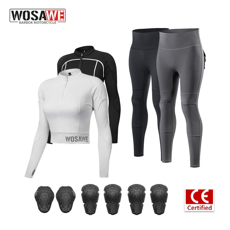 Motorcycle Gear Jacket And Pants - Женский мотоциклетный костюм WOSAWE для лета: