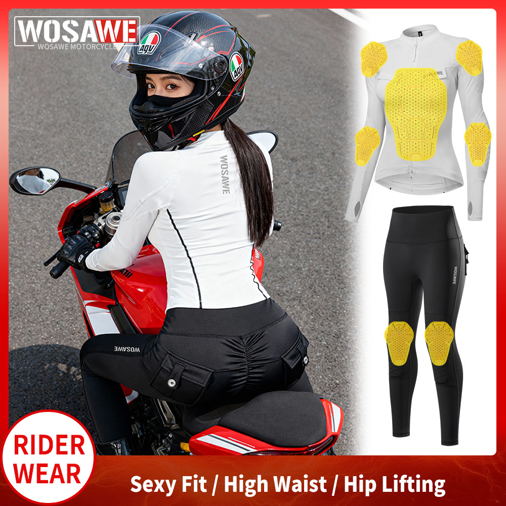 Motorcycle Gear Jacket And Pants - Комплект мотоэкипировки WOSAWE для женщин: куртка