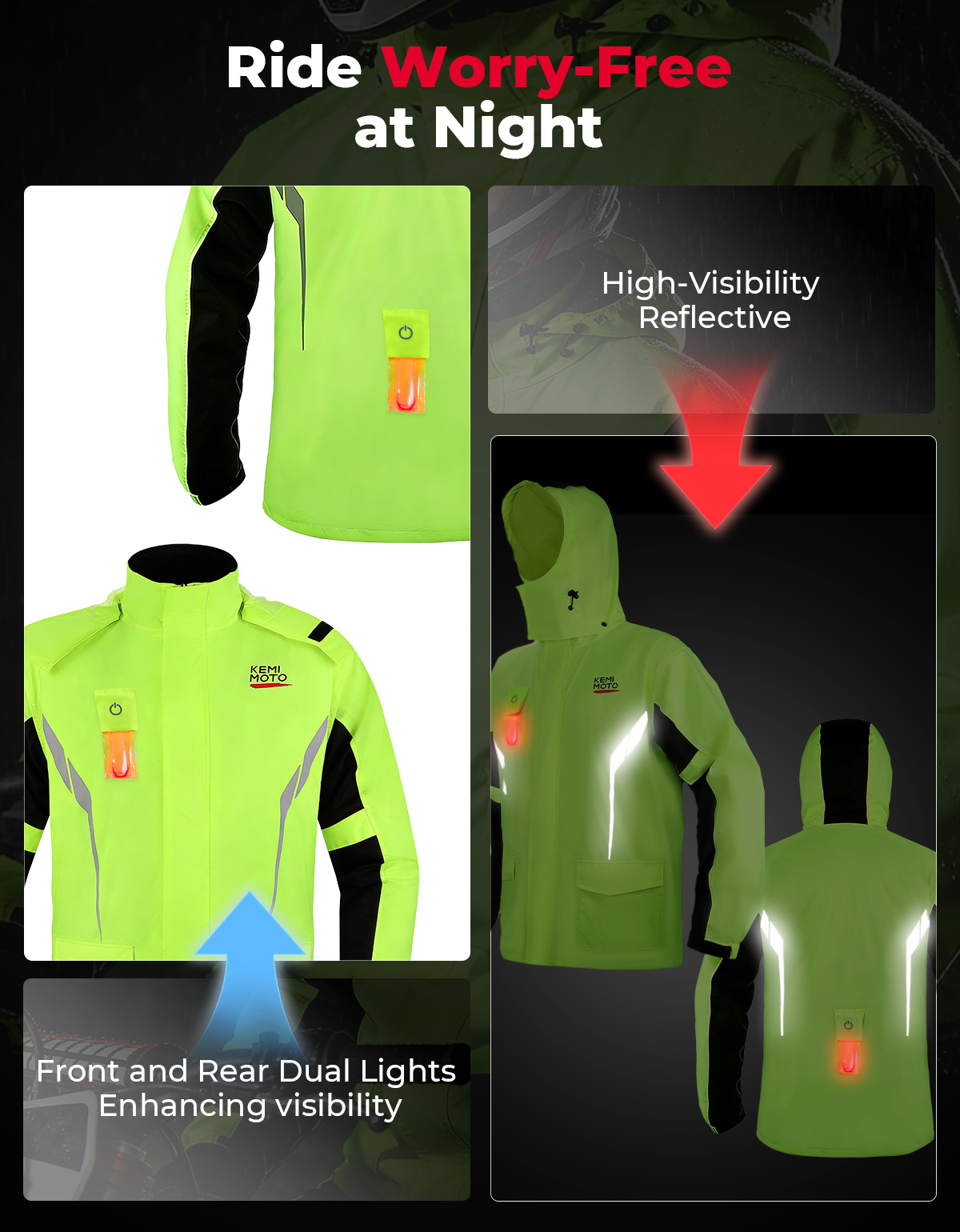 Комплект непромокаемой одежды  – обзор и цена Motorcycle Gear Jacket And Pants