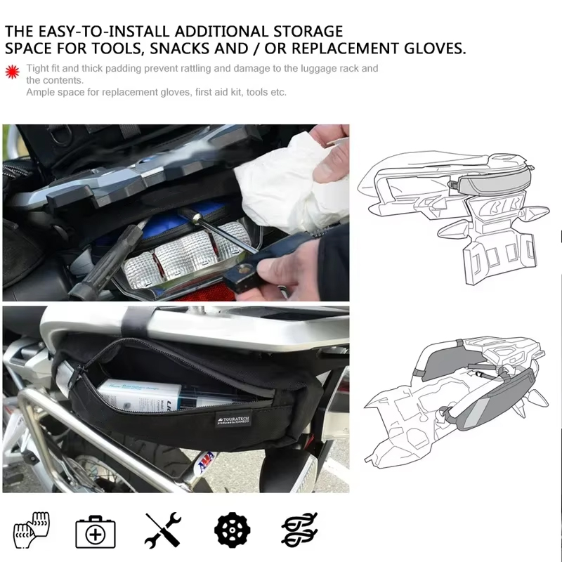 Боковые карманы R 1200 GS для  – обзор и цена Tail Bag Rack